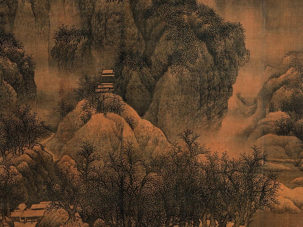 雪景寒林圖軸